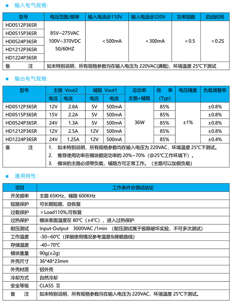 雙路電源模塊